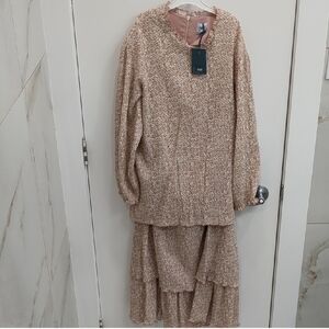 Kippys Pink Textured Dress Size Small